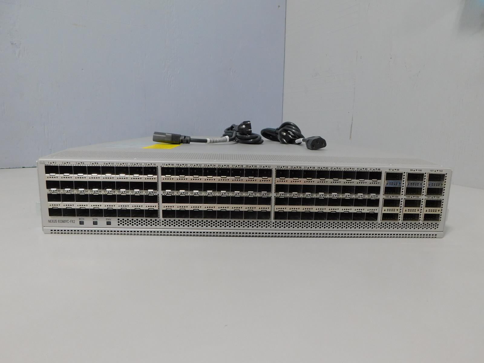 Cisco N9K-C93360YC-FX2 Nexus 9300 w/ 96p 1/10/25G,12p 100G,MACsec capable TESTED
