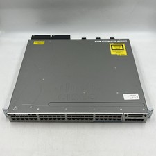 Cisco Catalyst 3850 WS-C3850-12X48U-S 48-Port UPOE Switch 2x PSU C3850-NM-2-10G picture