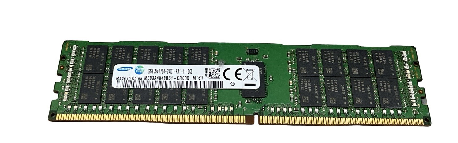 SAMSUNG 32GB DDR4 SERVER RAM 2RX4 PC4-2400T-RA1-11-DCO M393A4K40BB1 SAMSUNG 32GB DDR4 SERVER RAM 2RX4 PC4-2400T-RA1-11-DCO M393A4K40BB1
