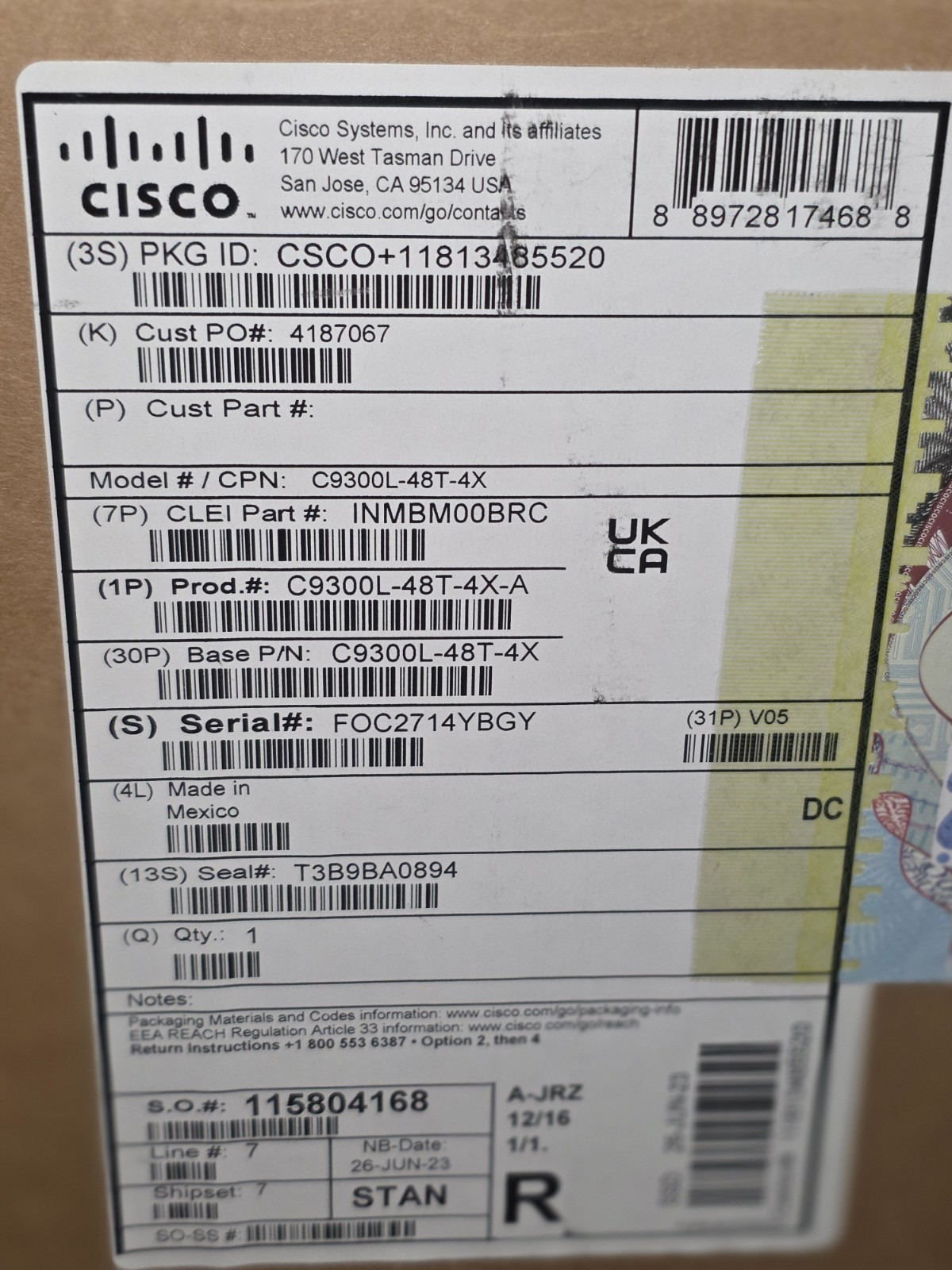 Cisco C9300L-48T-4X-A - 48 Ports Fully Managed Switch