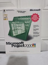 Microsoft Project 2000 Sealed PC Software Vintage Promotional Copy  picture