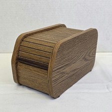Vintage Kalmar Style Teak Oak Wood Roll Top 3.5