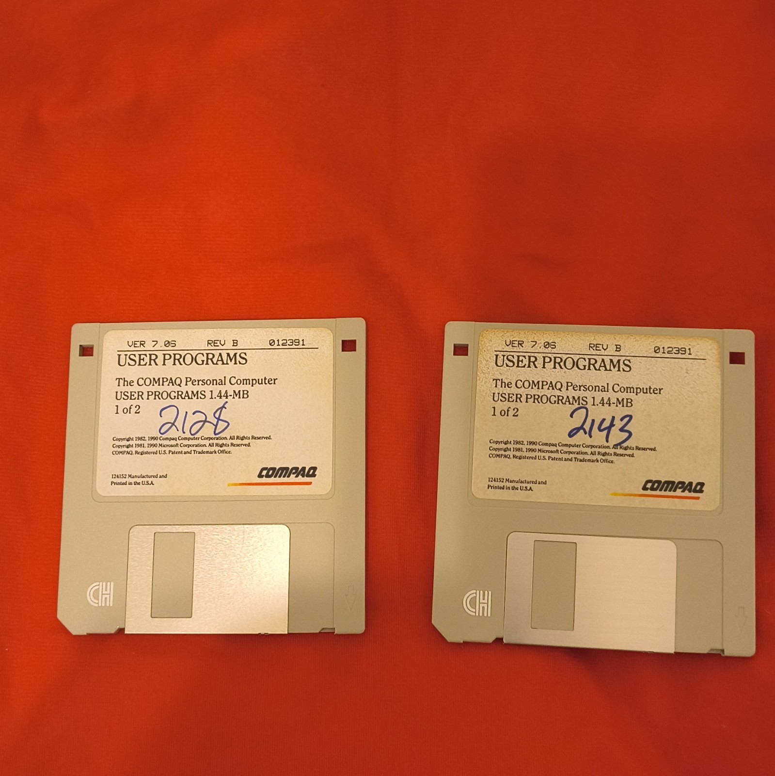 Vintage 1993 Compaq  User Programs .Disc 1-2 Complete Used Untested