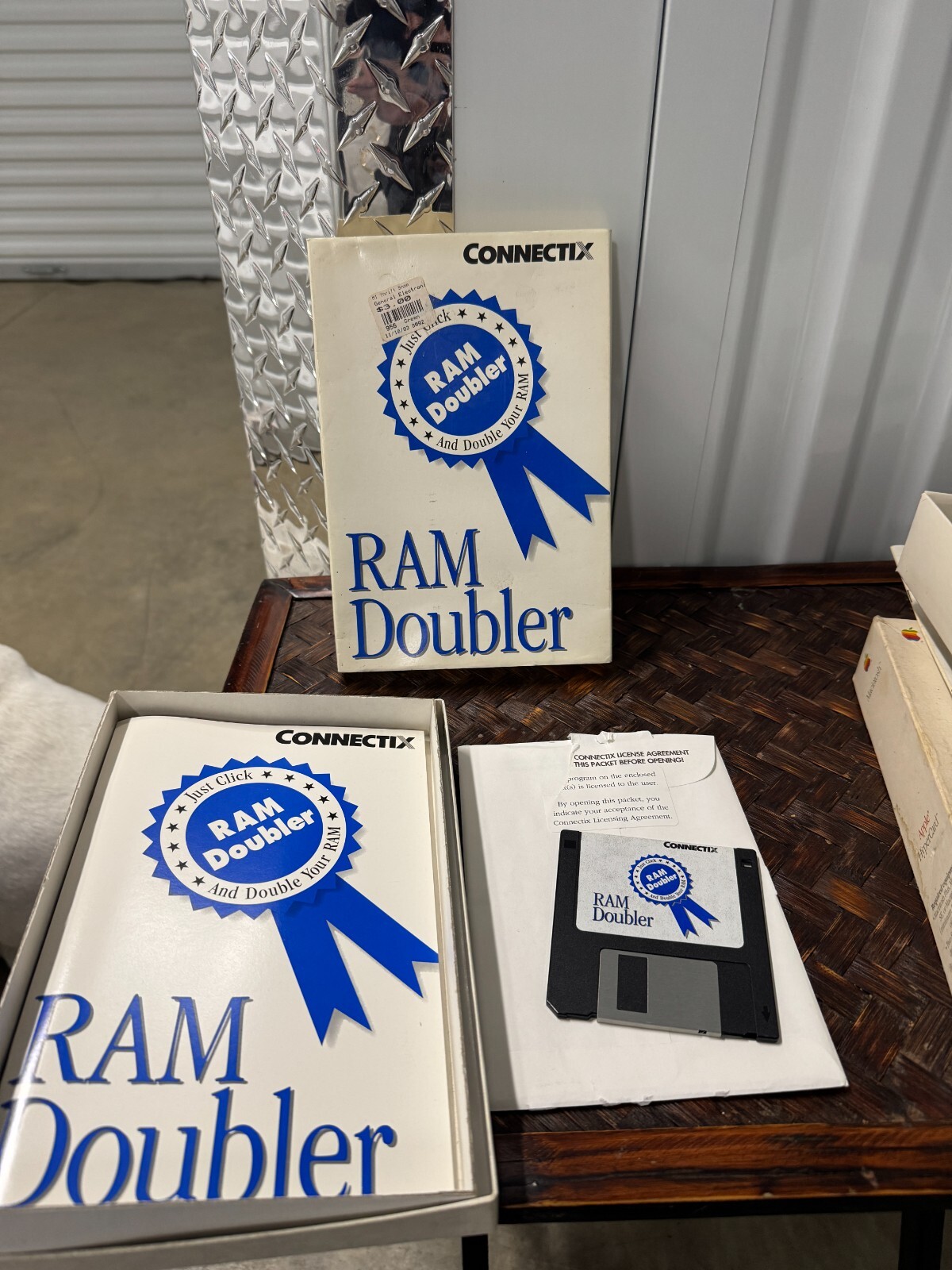 Connectix RAM Doubler Vintage Software White Blue Box Connectix RAM Doubler Vintage Software White Blue Box