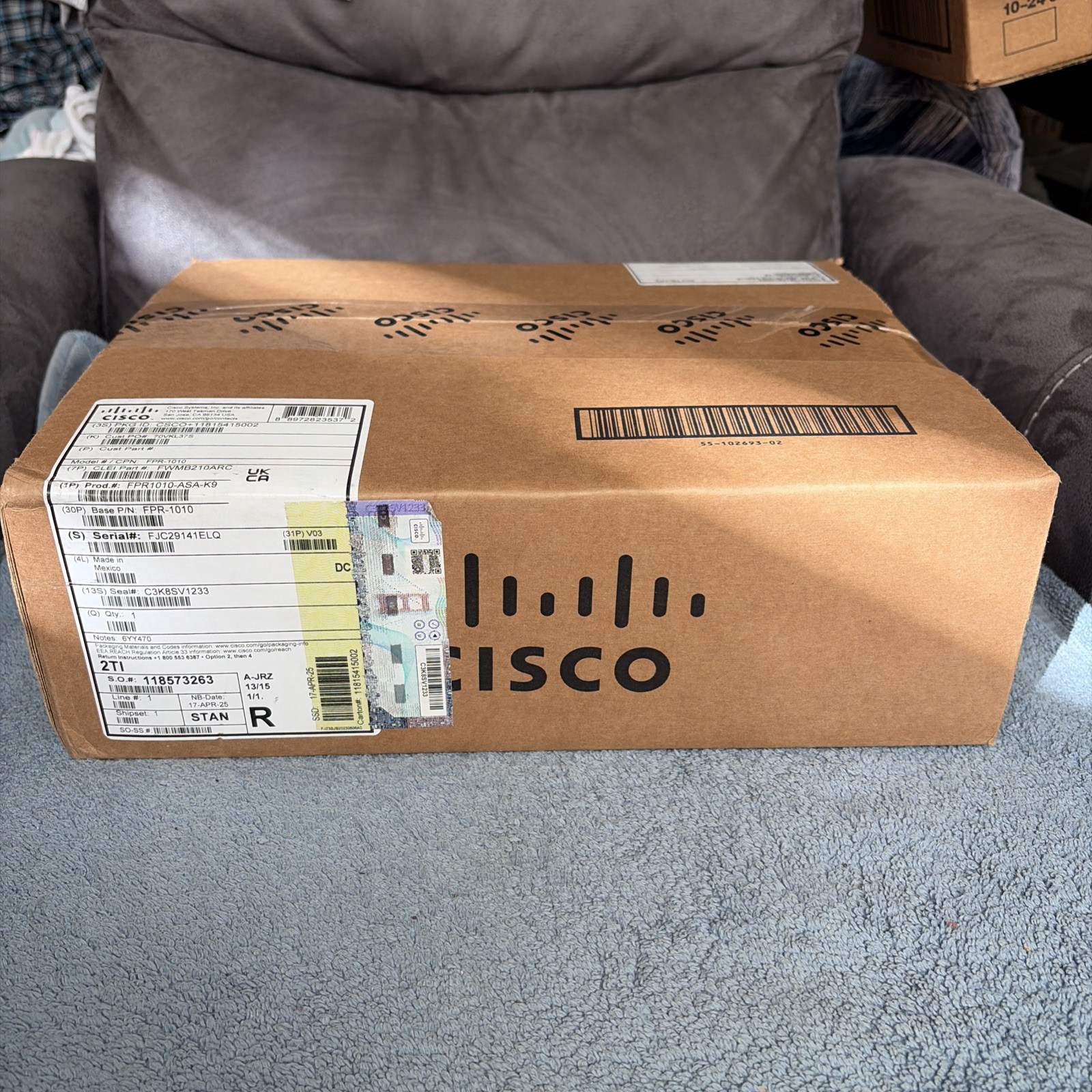 Brand New & Factory Sealed Cisco Firepower 1010 Security Firewall Appliance.
