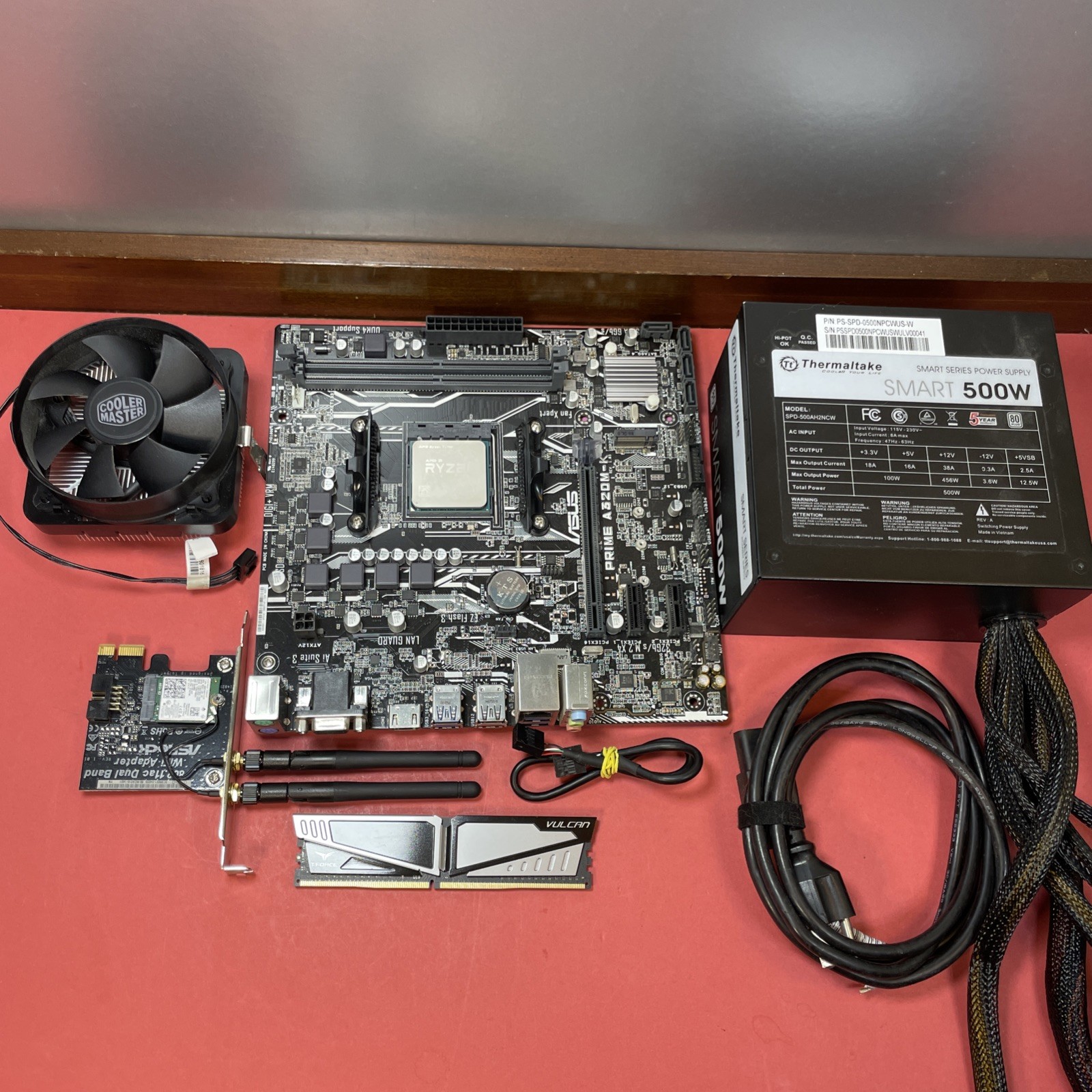 Lot AM4 PC Parts Test Bench Motherboard CPU Combo ASUS AMD Ryzen Thermaltake Lot AM4 PC Parts Test Bench Motherboard CPU Combo ASUS AMD Ryzen Thermaltake