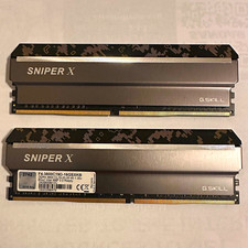 G.SKILL Sniper X 16GB (2x8GB) DDR4 3600MHz 288-Pin DIMM XMP F4-3600C19D-16GSXKB picture