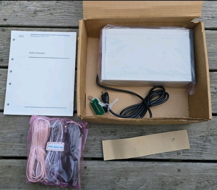 Vintage 7855-10 External Serial Modem New Open Box