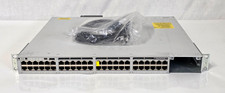 AS-IS Cisco C9300-48U-E 48 Port Gigabit UPOE Network Essentials SN FJC2435U0BA picture