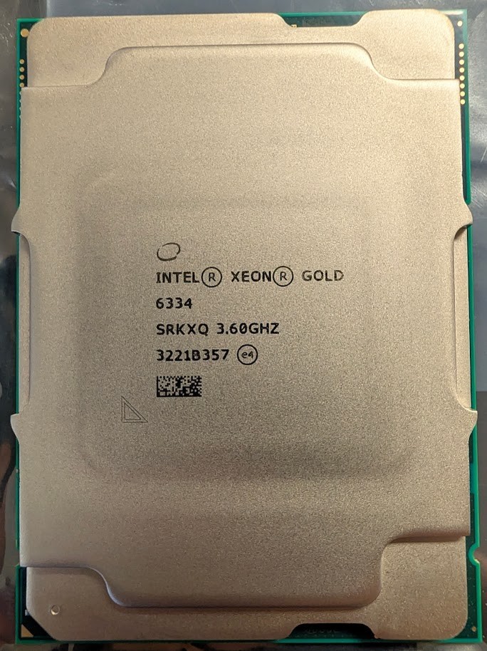 SRKXQ Intel Xeon Gold 6334 8-core  3.60GHz CPU