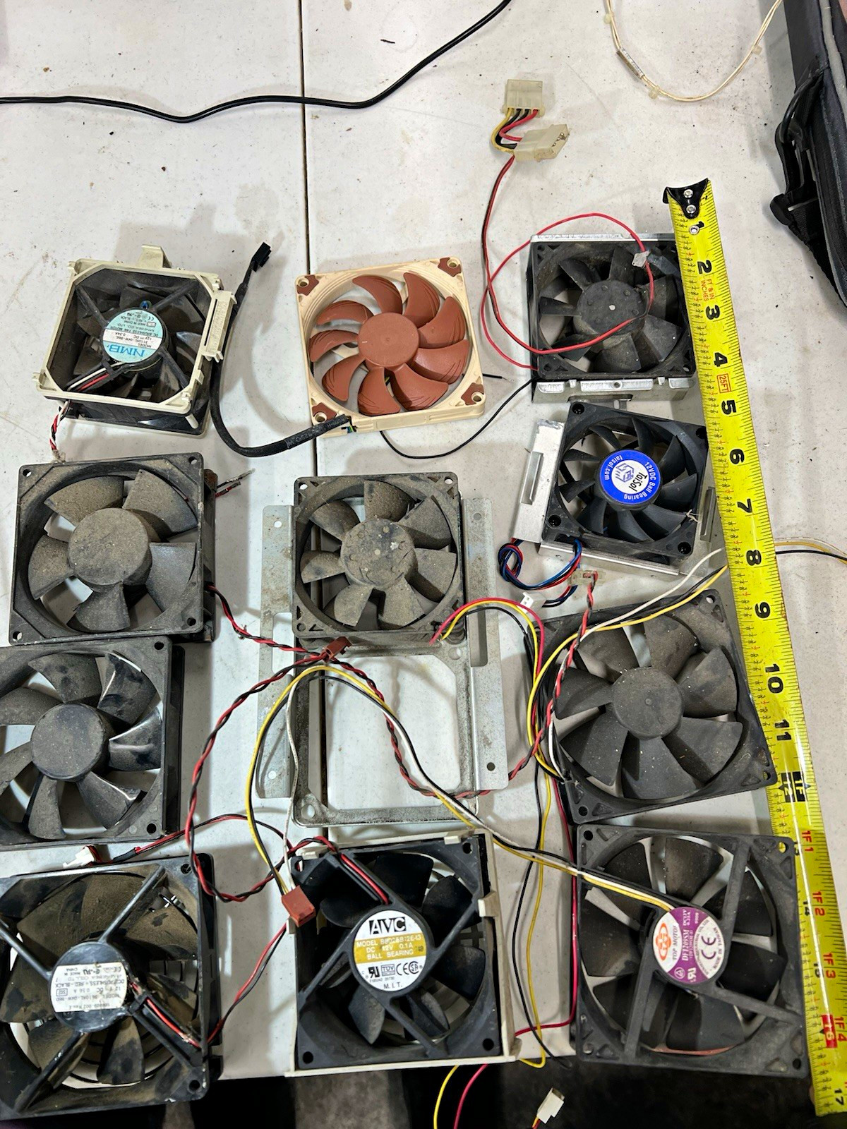 Lot of 11 Vintage PC Computer Case Cooling Fans Untested Lot of 11 Vintage PC Computer Case Cooling Fans Untested