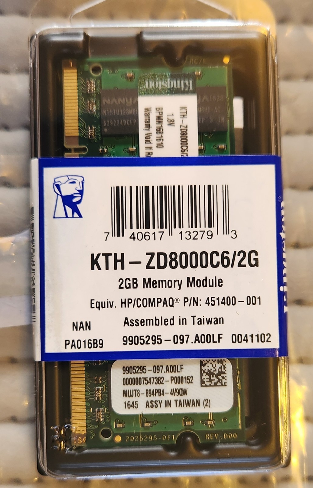 Kingston KTH-ZD8000C6 2GB DDR2 200pin 800 MHz SO-DIMM Laptop Memory 2GB RAM New Kingston KTH-ZD8000C6 2GB DDR2 200pin 800 MHz SO-DIMM Laptop Memory 2GB RAM New