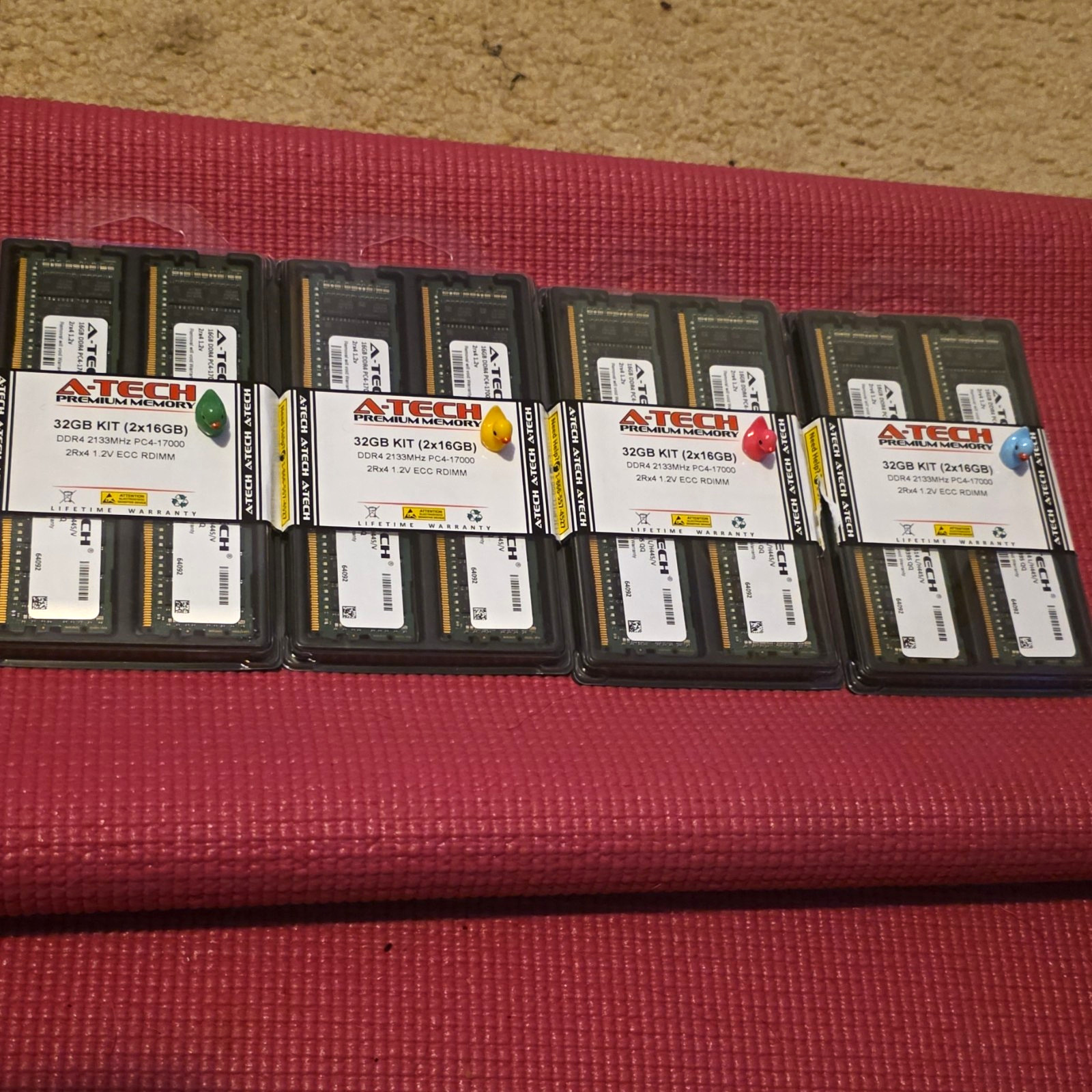 A-Tech Premium Memory 32GB (2x16GB) DDR4-2133 PC4-17000 ECC RDIMM