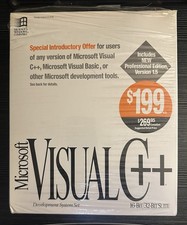 Microsoft Visual C++ 1.5 Big Box - All Original Contents - CIB Vintage picture