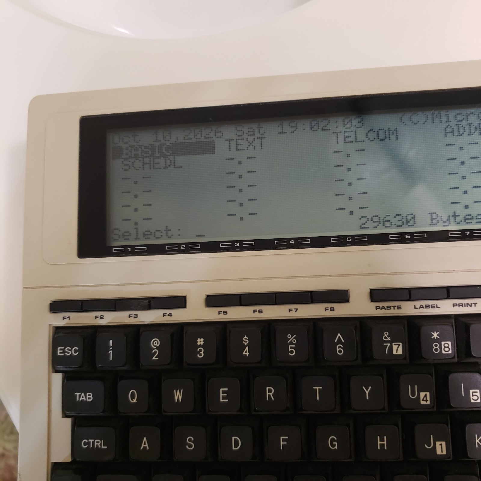 Tandy TRS-80 Model 100 Vintage Computer with Y2K ROM Update. Tested Works.Lot C.