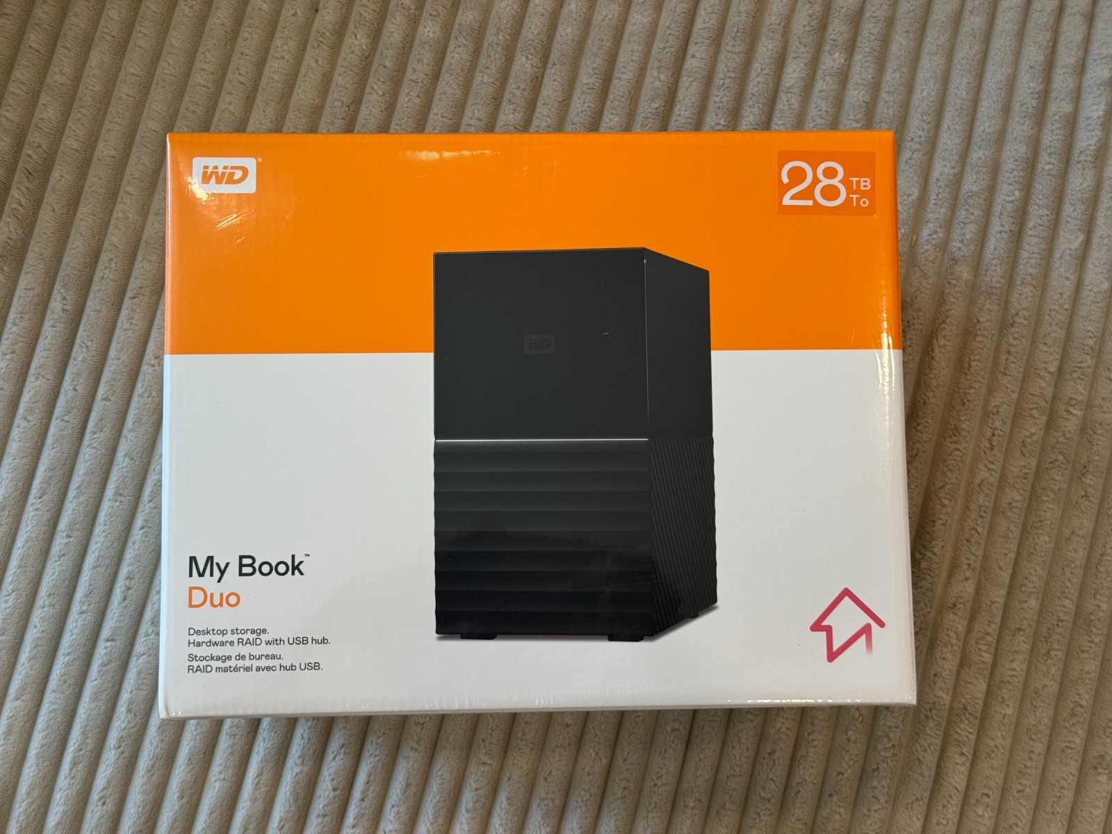 WD 28TB My Book Duo Desktop RAID Hard Drive HDD - New - WD 28TB My Book Duo Desktop RAID Hard Drive HDD - New -