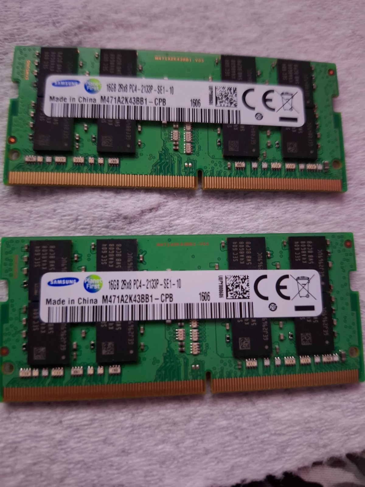 Samsung 32GB (2X16GB) DDR4 2133MHz PC4-17000 SODIMM Memory Ram M471A2K43BB1-CPB