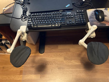 Vintage DataArm RBX Ergonomic Computer Arm Supports Desk Mount Pair Wrist Rests picture