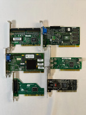 Lot 6 Vintage PCI AGP Cards GeForce 256 SiS 6326 Ultra66 SATA RAID FireWire picture