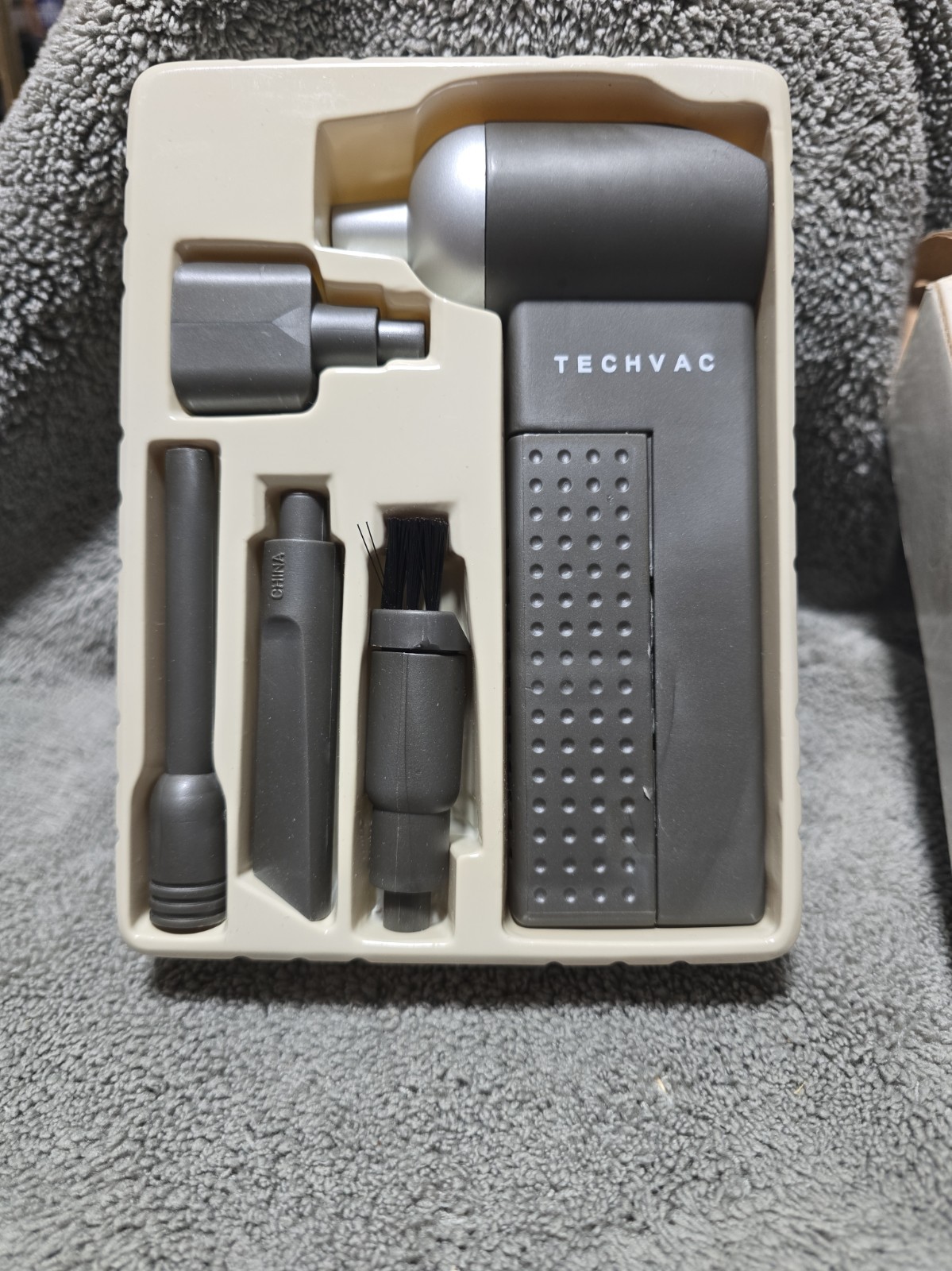Techvac Keyboard Vacuum Computer Cleaning Kit W Nozzle And Attachments