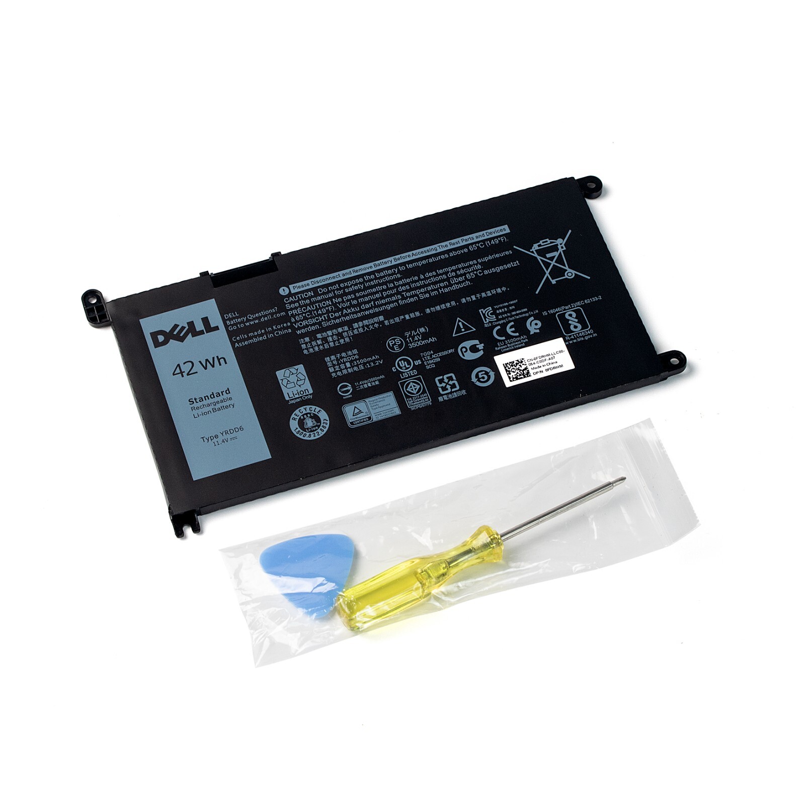 OEM Genuine 42WH YRDD6 Battery For Dell Inspiron 3493 3582 3583 3584 7586 3793 OEM Genuine 42WH YRDD6 Battery For Dell Inspiron 3493 3582 3583 3584 7586 3793