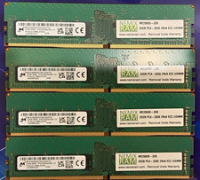 128GB 4x32GB DDR4-3200 PC4-25600 2Rx8 ECC Unbuffered Server Memory by NEMIX RAM picture