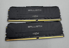 Lot Of 2 Crucial Ballistix 32GB PC4 2x16GB DDR4 3200MHz Memory Black Excellent picture