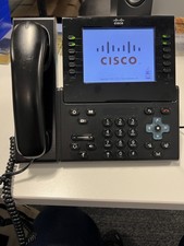***LOT of 9*** Cisco Unified IP Phone CP-9971 VoIP Phone with Camera & Wifi picture