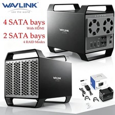 WAVLINK RAID 2 Bay Hard Drive Docking Station SATA 2.5''3.5'' SSD HDD USB C 4Bay picture