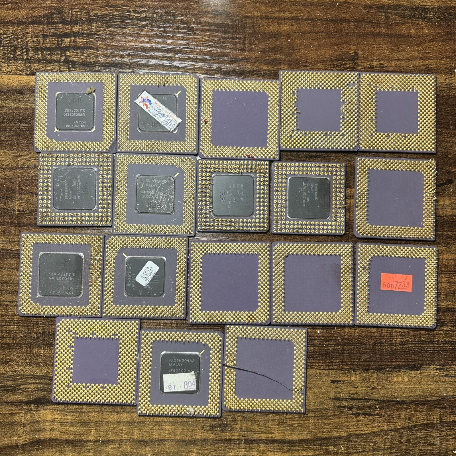 15oz Lot of Vintage ceramic SCRAP  PROCESSORS FOR GOLD RECOVERY ONLY  AS IS
