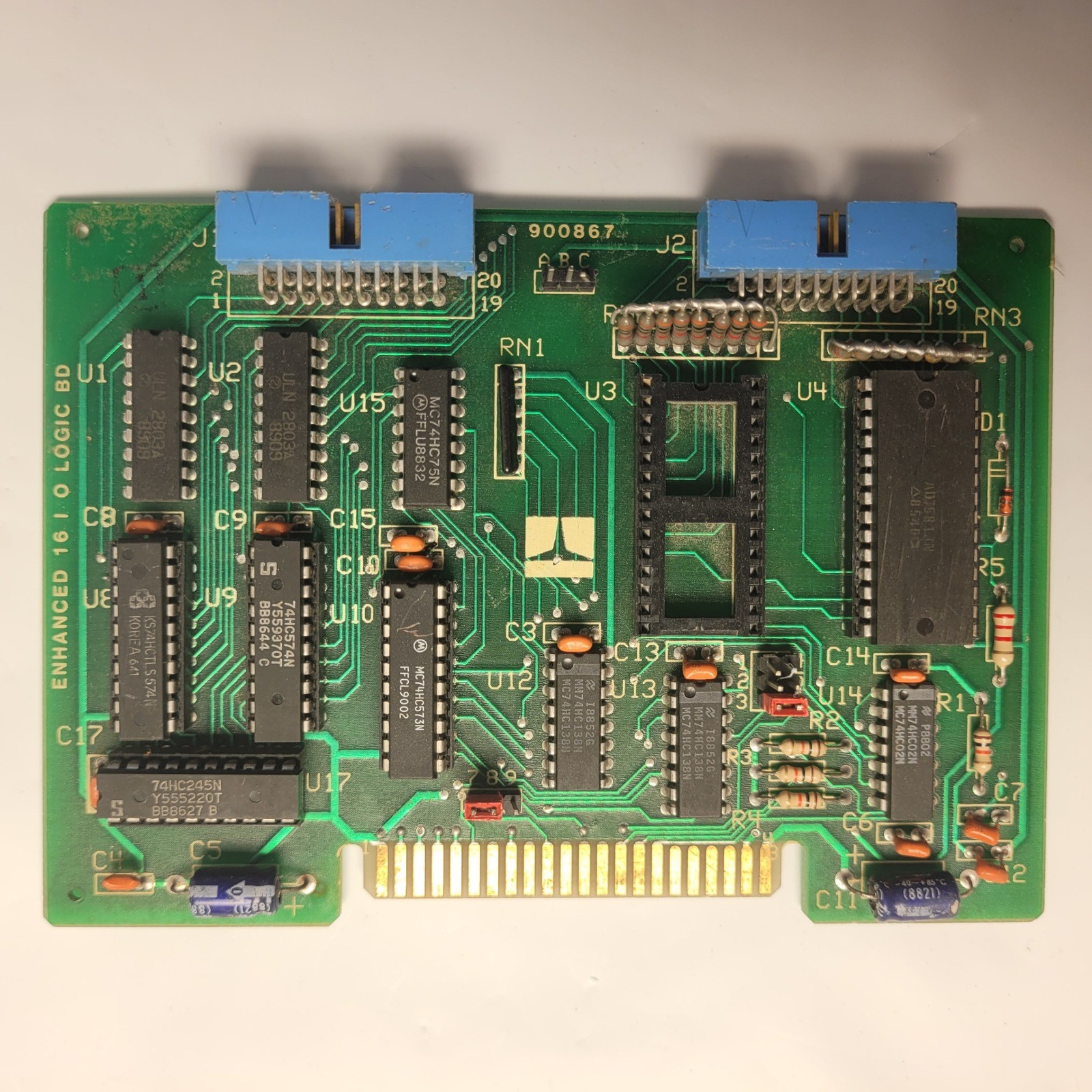Vintage Arrick Robotics Enhanced 16 I/O Logic Board 900867 REV A Control Card Vintage Arrick Robotics Enhanced 16 I/O Logic Board 900867 REV A Control Card