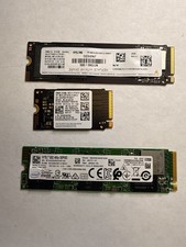 LOT OF 3 512GB PCIe NVMe SSD M.2 SATA NVME MIXED LOTS Major Brands picture