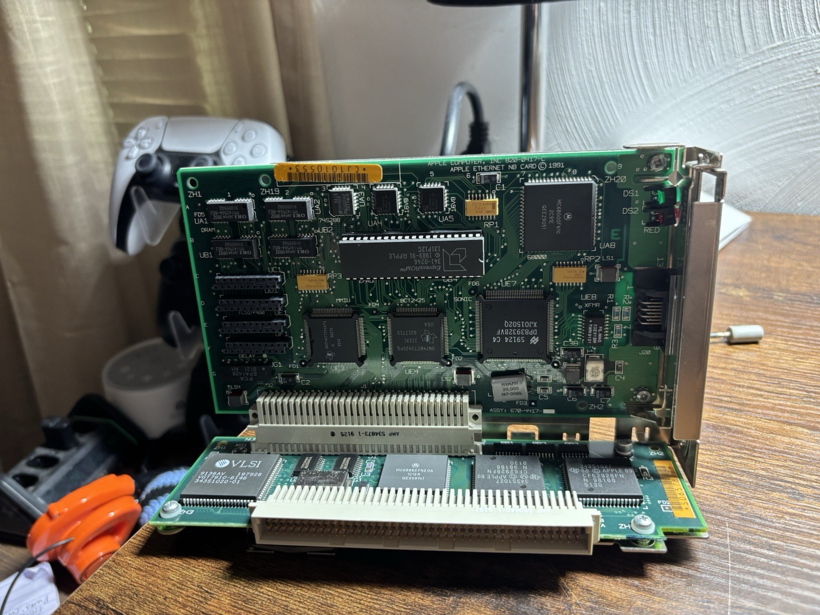 Vintage Apple Macintosh IIsi NuBus Adapter Card 820-0305-01 + Ethernet NB Card Vintage Apple Macintosh IIsi NuBus Adapter Card 820-0305-01 + Ethernet NB Card