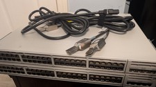 2x Cisco C9300-48-A Stack bundle with NM-8x, stacking modules & dual 1K PSU picture