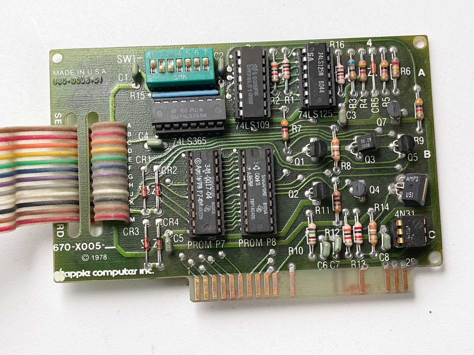 Vintage Apple II Serial Interface Card for Apple II IIe computers RS232 ...
